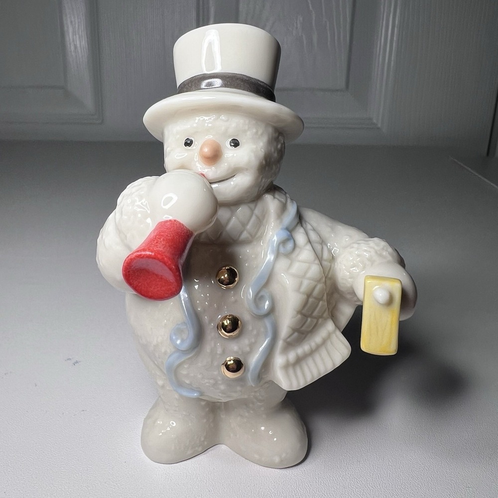 Vintage Lenox January Celebration 12 Months Of Snowman Snowman Figurine 2000s - Picture 1 of 7